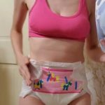 Messy diaper change in the Bathroom Shit Girls [UltraHD/2K / 2020]